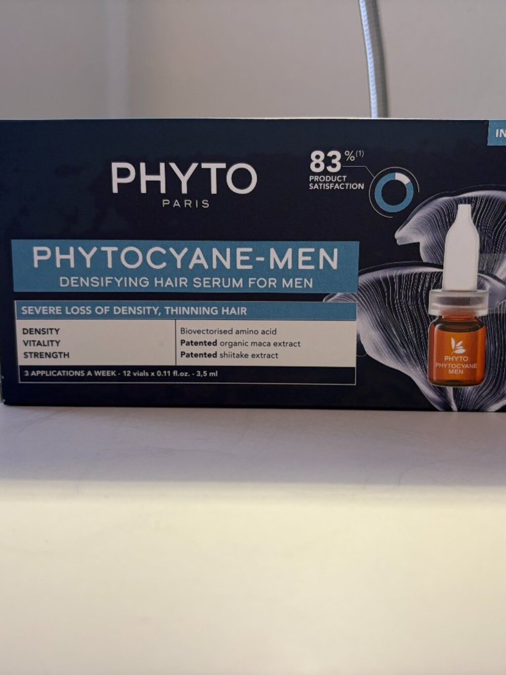 PHYTO Paris Phytocyane-Men   Densifying Hair Serum for Men    2 Boxes